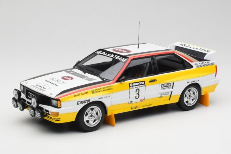 Audi Quattro A2 #3 S. Blomqvist / B. Cederberg Audi Sport Winners Sanyo Rally of New Zealand 1984 Minichamps 1:18 155841103 P