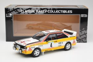 Audi Quattro A2 #4 W. Rohrl / C. Geistdorfer Rally de Portugal 1984 Sun Star 1:18 4224 Pressofusione — immagine 8 di 8