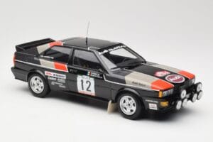 Audi Quattro #12 M. Mouton / F. Pons Audi Sport Rally de Portugal 1981 Minichamps 1:18 155811112 Pressofusione — immagine 4 di 6