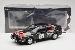 Audi Quattro #12 M. Mouton / F. Pons Audi Sport Rally de Portugal 1981 Minichamps 1:18 155811112 Pressofusione — immagine 6 di 6