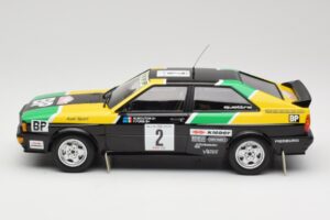 Audi Quattro #2 M. Mouton / F. Pons Audi Sport Rally of 1000 Pistes 1981 Minichamps 1:18 155811122 Pressofusione — immagine 3 di 6
