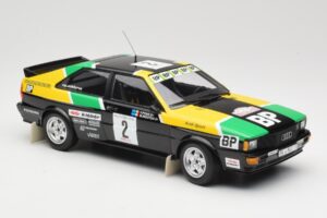 Audi Quattro #2 M. Mouton / F. Pons Audi Sport Rally of 1000 Pistes 1981 Minichamps 1:18 155811122 Pressofusione — immagine 4 di 6