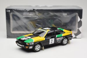 Audi Quattro #2 M. Mouton / F. Pons Audi Sport Rally of 1000 Pistes 1981 Minichamps 1:18 155811122 Pressofusione — immagine 6 di 6