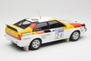 Audi Quattro #24 M. Demuth / M. Daniels Audi Sport Lombard RAC Rally 1982 Minichamps 1:18 155821124 Pressofusione — immagine 2 di 6