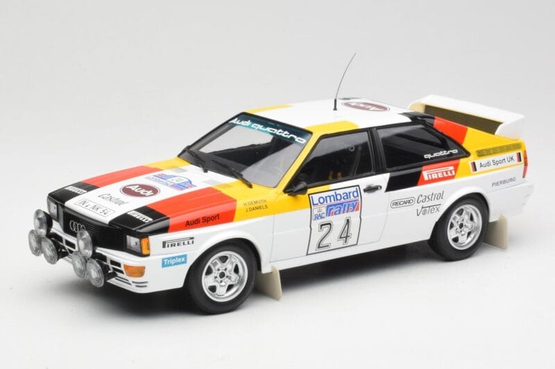 Audi Quattro #24 M. Demuth / M. Daniels Audi Sport Lombard RAC Rally 1982 Minichamps 1:18 155821124 Pressofusione