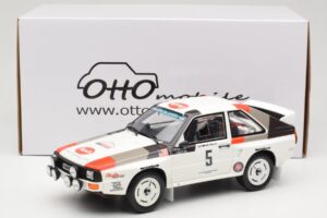 Audi Quattro Sport S1 #5 J. Buffum / N. Wilson Olympus Rally 1986 Otto 1:18 OT1159 Resina — immagine 6 di 6