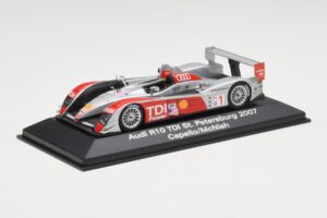 Audi R10 TDI #1 R. Capello / A. McNish / T. Kristensen 24 Hours of Le Mans 2007 Minichamps 1:43 5020700243 Pressofusione — immagine 2 di 4