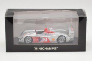 Audi R10 TDI #2 R. Capello / A. McNish Minichamps 1:43 AUDI002 Pressofusione — immagine 4 di 4