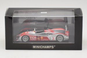 Audi R10 TDI LMP1 #3 L. Luhr / A. Premat 2008 Minichamps 1:43 400089803 Pressofusione — immagine 4 di 4
