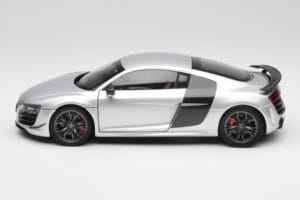 Audi R8 GT Type 42 Ice Argento Metallic Kyosho 1:18 09218IS Pressofusione — immagine 4 di 8
