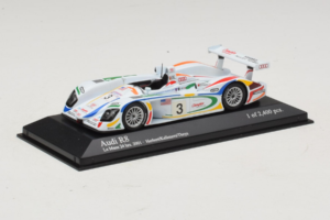 Audi R8 LMP #3 J. Herbert / R. Kelleners 24 Hours of Le Mans 2001 Minichamps 1:43 400010903 Pressofusione — immagine 2 di 5