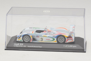 Audi R8 LMP #3 J. Herbert / R. Kelleners 24 Hours of Le Mans 2001 Minichamps 1:43 400010903 Pressofusione — immagine 4 di 5