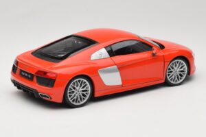 Audi R8 V10 Rosso Welly 1:18 18052W Pressofusione — immagine 3 di 8