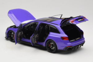 Audi RS4 B9 Avant Darwin Pro Viola Kilo Works 1:18 KLW002301 Pressofusione — immagine 5 di 8