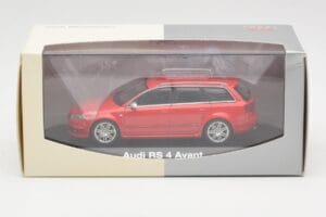 Audi RS4 B7 Avant Rosso Minichamps 1:43 5010509213 Pressofusione — immagine 4 di 4