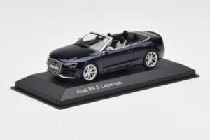 Audi RS5 B8 Cabriolet Estoril Blue Minichamps 1:43 5011215313 Pressofusione — immagine 2 di 4