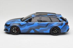 Audi RS6 C7 Avant GMK Blu & Nero GT Spirit 1:18 GT799 Resina — immagine 3 di 6