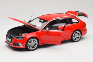 Audi RS6 C7 Avant Rosso Minichamps 1:18 110012011 Pressofusione — immagine 2 di 8