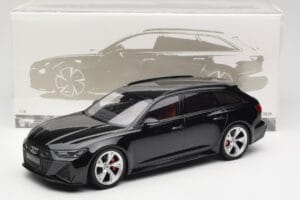 Audi RS6 C8 Avant Black Metallic Minichamps 1:18 155018014 Pressofusione — immagine 6 di 6