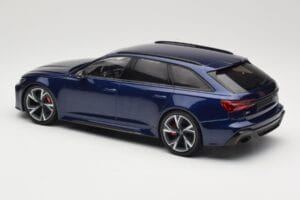 Audi RS6 C8 Avant Blue Metallic Minichamps 1:18 155018011 Pressofusione — immagine 5 di 6