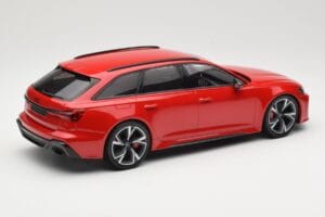 Audi RS6 C8 Avant Red Metallic Minichamps 1:18 155018010 Pressofusione — immagine 2 di 6