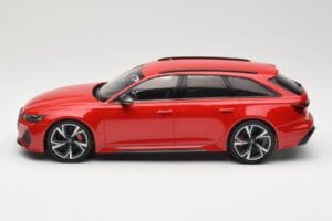 Audi RS6 C8 Avant Red Metallic Minichamps 1:18 155018010 Pressofusione — immagine 3 di 6