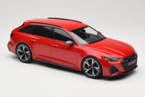Audi RS6 C8 Avant Red Metallic Minichamps 1:18 155018010 Pressofusione — immagine 4 di 6