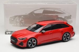 Audi RS6 C8 Avant Red Metallic Minichamps 1:18 155018010 Pressofusione — immagine 6 di 6