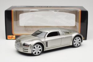 Audi Rosemeyer Argento Maisto 1:18 31625 Pressofusione — immagine 8 di 8