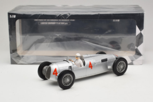 Auto Union Typ C #4 A. Varzi 2nd Place Monaco GP 1936 Minichamps 1:18 155361004 Pressofusione — immagine 6 di 6
