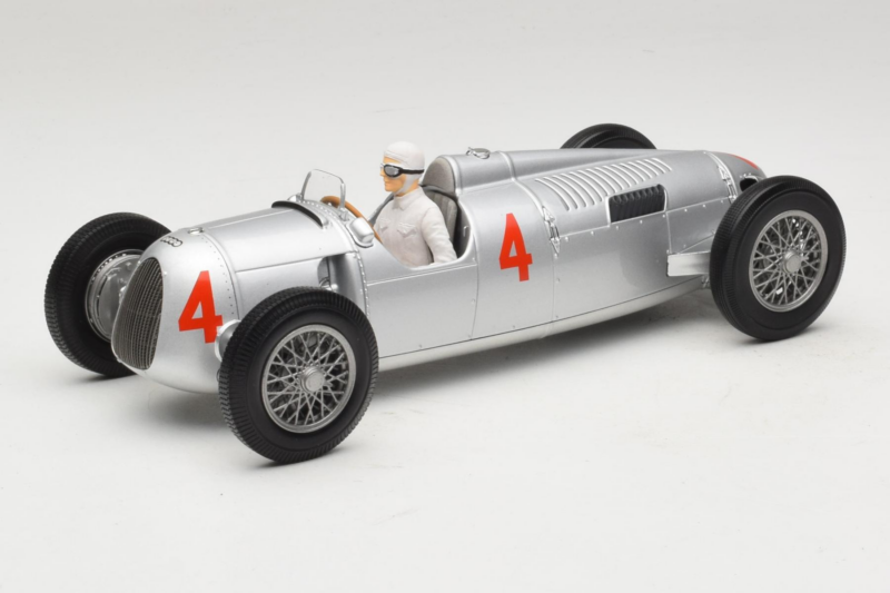 Auto Union Typ C #4 A. Varzi 2nd Place Monaco GP 1936 Minichamps 1:18 155361004 Pressofusione