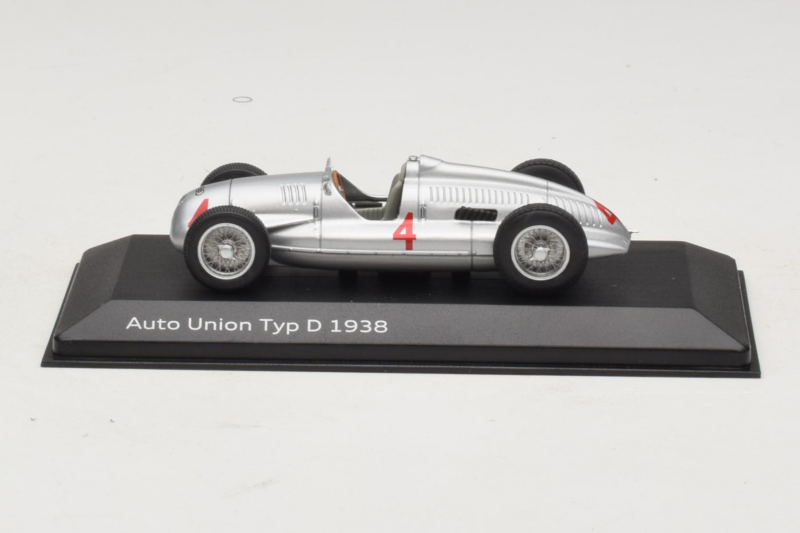 Auto Union Typ D #4 Argento Minichamps 1:43 5030900703 Pressofusione