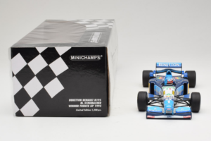 Benetton B195 Renault #1 M. Schumacher Benetton Formula French Grand Prix Winner 1995 Minichamps 1:18 100950001 Pressofusione — immagine 6 di 7