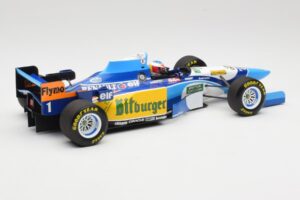 Benetton Renault B195 #1 M. Schumacher Winner Monaco GP 1995 Minichamps 1:18 510952301 Pressofusione — immagine 2 di 6