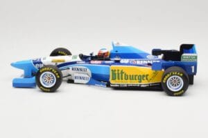 Benetton Renault B195 #1 M. Schumacher Winner Pacific GP F1 World Champion 1995 Minichamps 1:18 510953301 Pressofusione — immagine 3 di 6