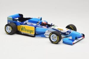Benetton Renault B195 #1 M. Schumacher Winner Pacific GP F1 World Champion 1995 Minichamps 1:18 510953301 Pressofusione — immagine 4 di 6
