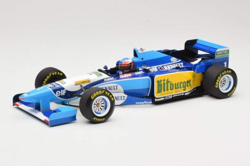 Benetton Renault B195 #1 M. Schumacher Winner Pacific GP F1 World Champion 1995 Minichamps 1:18 510953301 Pressofusione