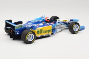Benetton Renault B195 #2 J. Herbert Winner British GP 1995 Minichamps 1:18 110950802 Pressofusione — immagine 2 di 6