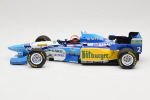 Benetton Renault B195 #2 J. Herbert Winner British GP 1995 Minichamps 1:18 110950802 Pressofusione — immagine 3 di 6