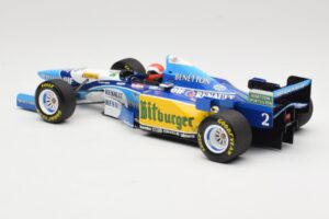 Benetton Renault B195 #2 J. Herbert Winner British GP 1995 Minichamps 1:18 110950802 Pressofusione — immagine 5 di 6