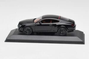 Bentley Continental GT Nero Con Cerchi Neri Minichamps 1:43 BENTLEY002 Pressofusione