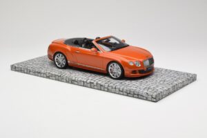 Bentley Continental GT Speed Cabriolet Orange Metallic Minichamps 1:18 107139430 Pressofusione — immagine 4 di 6
