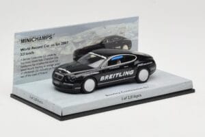 Bentley Continental GT World Record Car on Ice Nero Minichamps 1:43 436139026-O Pressofusione — immagine 2 di 4