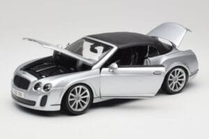 Bentley Continental Supersports Cabriolet 1a Generazione Argento Bburago 1:18 18-11037S Pressofusione — immagine 2 di 8