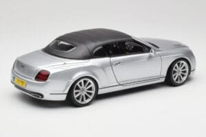 Bentley Continental Supersports Cabriolet 1a Generazione Argento Bburago 1:18 18-11037S Pressofusione — immagine 3 di 8