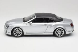 Bentley Continental Supersports Cabriolet 1a Generazione Argento Bburago 1:18 18-11037S Pressofusione — immagine 4 di 8