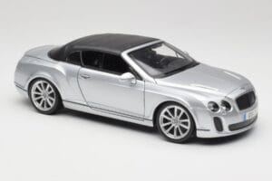 Bentley Continental Supersports Cabriolet 1a Generazione Argento Bburago 1:18 18-11037S Pressofusione — immagine 6 di 8