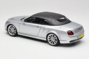 Bentley Continental Supersports Cabriolet 1a Generazione Argento Bburago 1:18 18-11037S Pressofusione — immagine 7 di 8