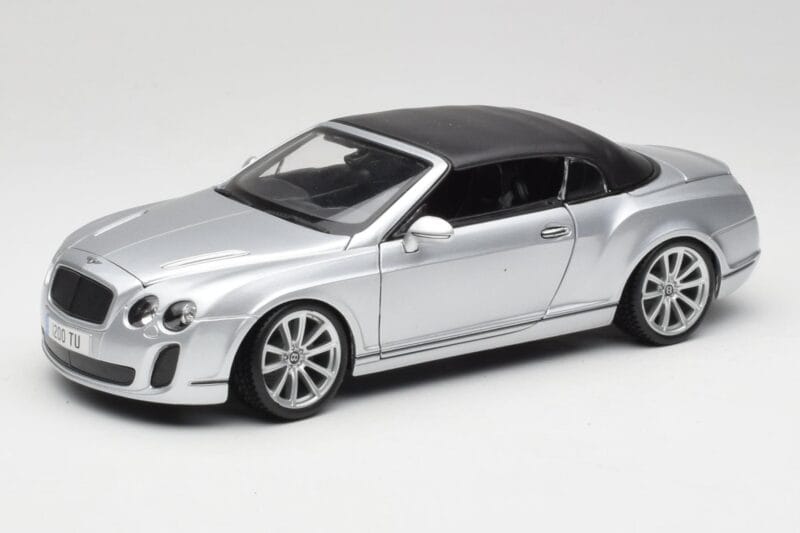 Bentley Continental Supersports Cabriolet 1a Generazione Argento Bburago 1:18 18-11037S Pressofusione