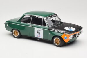 BMW 1600-2 BMW Alpina #47 P. Meyer Internationales ADAC Eifelrennen Nurburgring 1971 Minichamps 1:18 155712647 Pressofusione — immagine 4 di 6